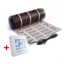 Теплый пол нагревательный мат (10 кв.м.) + электронный терморегулятор